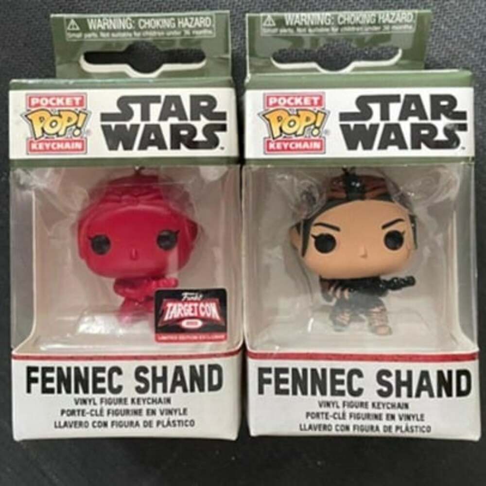 2 Funko POP! Keychains: Star Wars: Fennec Shand 2022 Target Exclusive & Common